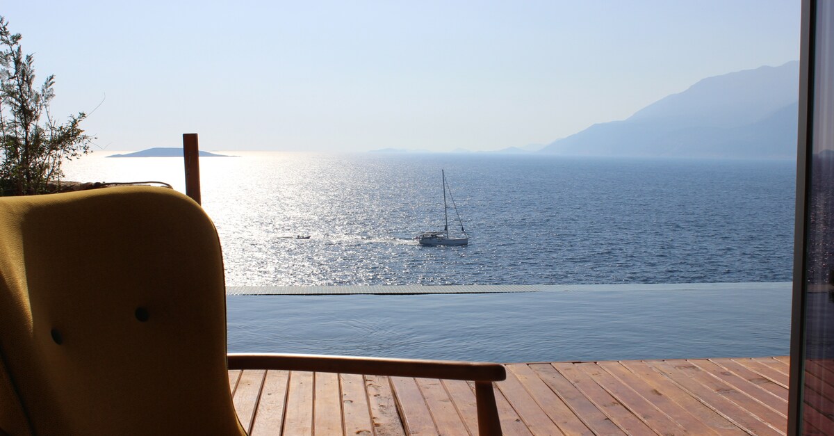 Luxury Waterfront Villa with Private Jetty - Kalkan