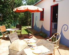 Hele huset/lejligheden Rustic Cottage With Studio Apartment And Sleeping Loft: Garden With Ocean Views! (Carrapateira, Portugal)