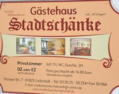 Hotelli Stadtschänke (Liebstadt, Saksa)