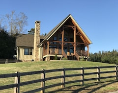 Hele huset/lejligheden Beautiful Timber Frame Home On Cherry Mountain Farm In Scenic W North Carolina (Rutherfordton, USA)