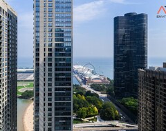 Toàn bộ căn nhà/căn hộ 3b/3b Luxurious Navy Pier Sky View By Envitae (Chicago, Hoa Kỳ)
