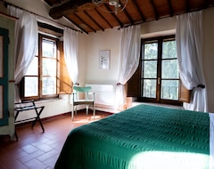 Hotel Rustic Tuscan hamlet with swimming pool, among the Chianti vineyards (Castellina in Chianti, Italia)