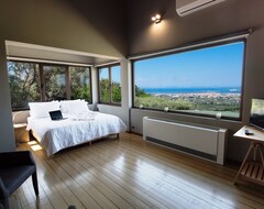 Toàn bộ căn nhà/căn hộ Exclusive Dream Villa, Hilltop, Secluded, Panoramic Views, Close To Town (Apolpena, Hy Lạp)