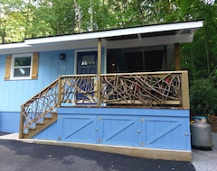 Toàn bộ căn nhà/căn hộ Cottage On Stream - Fenced - Large Porch - Hot Tub - Fireplace - Sale! Jul $110 (Mills River, Hoa Kỳ)