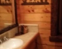 Tüm Ev/Apart Daire Unique 3 Story Mountaintop Log Home, 120 Acres Dog Friendly (Pyatt, ABD)