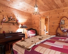 Hele huset/lejligheden Beautiful Lakefront Log Cabin With Loft. Near All Local Attractions! (Mill Spring, USA)