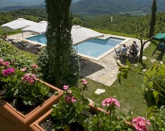 Tüm Ev/Apart Daire Fonte Vecchia Medieval Farmhouse For 8 Guests With Lovely Private Pool (Cortona, İtalya)