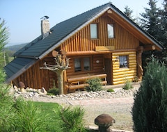 Tüm Ev/Apart Daire Schneewittchenhütte- Holzblockbohlen Holiday House With Fireplace And Sauna In The Vogtland (Mühlental, Almanya)