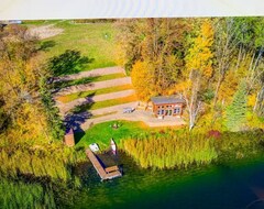 Entire House / Apartment Private, Spacious, Custom Built Lake Home W/lakeside Cabin! (Shevlin, USA)