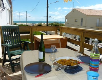 Koko talo/asunto Marseillan-plage, T3 Familial, Tb équipé Et Situé: 50 M Plage/marché/ Box&wifi (Marseillan, Ranska)