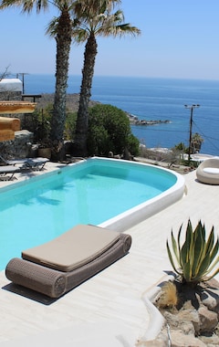 Hele huset/lejligheden Villa i Mykonos 4 soveværelser, privat swimmingpool, fantastisk udsigt (Mykonos by, Grækenland)