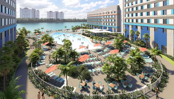 Universal's Endless Summer Resort - Surfside Inn and Suites from $90.  Orlando Hotel Deals & Reviews - KAYAK