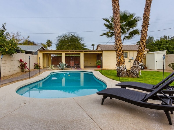 Luxurious Guesthouse With Heated Pool In Central Phoenix Near Downtown
