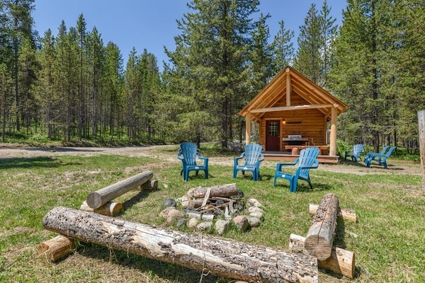 Kabino: Secluded Area! Yellowstone, Fishing, Mountain Trails! Fire Pit