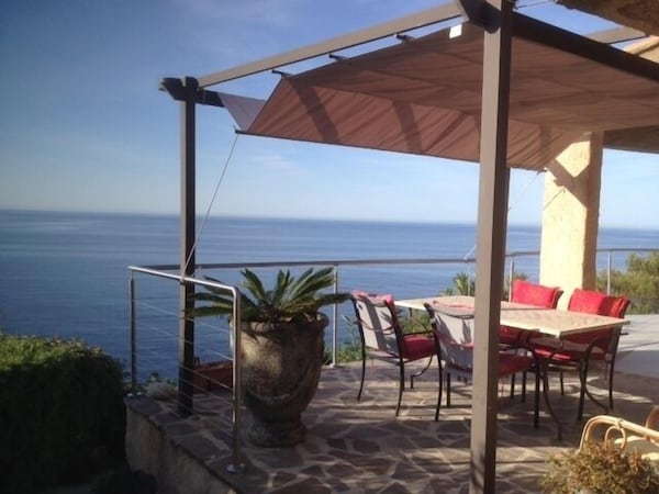 Villa + Swimming Beach At Your Feet Facing Giens Peninsula / Porquerolle