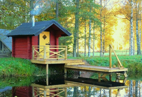Renovated House, Sauna, Pond, Lake, Boat, Fishing, Bicycles, Chopped Wood