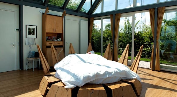 Romantisk Panorama Suite; Mandelahuisje - Studio Bed and Breakfast, 2 sovepladser