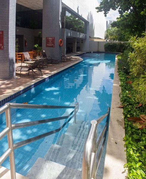 Flat In Luxury Hotel In Boa Viagem, With 2 Bedrooms And 2 Bathrooms